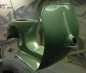 Motovespa 125 L Lackierung 6002M Verde Metallizzato