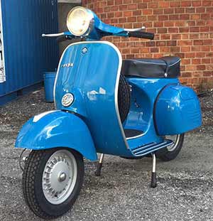 Vespa GTR Lackierung Azzurro Cina 402